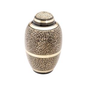 โกศใส่เถ้ากระดูกของผู้ใหญ่ทำจากทองเหลืองแฟนซีขนาดใหญ่ทำด้วยมือ - Product Image 1