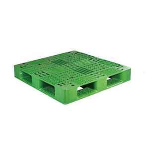 Paleta Europea de Plástico Reciclado Reforzada con Acero, de Doble Cara, con Entrada de 4 Vías y Construcción Moldeada por Inyección - Product Image 1