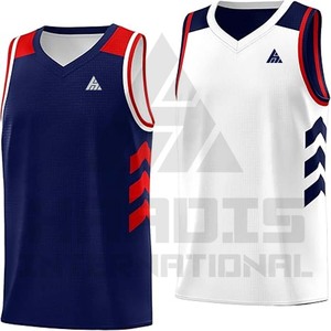 Maillot de basket-ball personnalisé en gros hommes uniformes de basket-ball vêtements de basket-ball maillot de sport 100% cousu de qualité supérieure plaine - Product Image 1