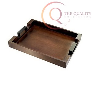 Bandeja de Servir de Madera Maciza con Acabado Liso, Colores Personalizados No Tóxicos, MOQ de 100 Piezas para Hoteles y Restaurantes - Product Image 2