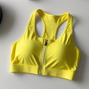 Vêtements de sport Jogging Zipper Bra Femmes Workout Fitness Wear Push Up Soutien-Gorge Tops Femmes Yoga Exercice Compression Bras Dames - Product Image 3