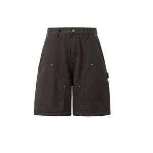 Shorts cargo en denim 100% coton pour hommes, multi-poches, double patch au genou, tendance de la rue, shorts de travail pour hommes, vente en gros - Product Image 1