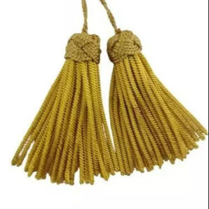 Tiebacks de cortina de poliéster con borlas de lingotes de alta calidad y accesorios para teléfonos móviles Buenas nuevas borlas de lingotes - Product Image 1