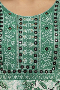Ensemble Kurta en rayonne imprimé à fleurs très vendu avec dupatta pour mariage et tenue décontractée, cadeau Kurta pour elle - Product Image 6