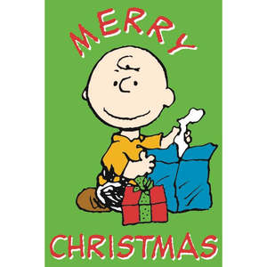 การ์ดอวยพรแฮนด์เมดลายคริสต์มาสสำหรับ Peanuts แบบพับได้ พิมพ์ออฟเซ็ต พร้อมโลโก้สั่งทำพิเศษ ผลิตจากกระดาษคุณภาพสำหรับเทศกาลวันหยุด - Product Image 1