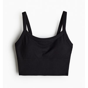 Femmes respirant réversible haut soutien Gym Yoga sport soutien-gorge en gros élastique côtelé sans couture rembourré sangle réglable Plus - Product Image 1