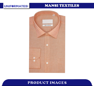 100% Premium coton Chambray formel hommes chemise habillée écologique respirant coupe ajustée décontracté grande taille paquet unique - Product Image 2
