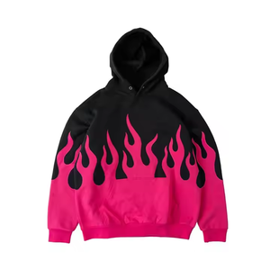 Sweat-shirts à capuche unisexe en coton épais 100% avec logo personnalisé, 500 GSM, grammage lourd, bas de coupe brut, imprimé, streetwear, molleton vierge, style français - Product Image 4