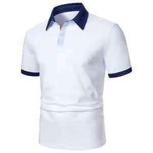 Logotipo personalizado de manga corta de talla grande atlético de secado rápido Slim Fit para hombre Polo piqué de algodón de alta calidad Polos - Product Image 2