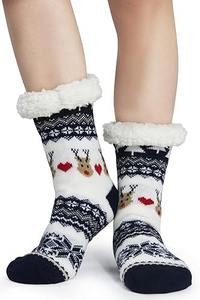 <b>Socks</b> for Women with <b>Gripper</b> - Winter Non Slip Thick Fuzzy <b>Socks</b> - Warm Cozy Christmas Gift - Product Image 4