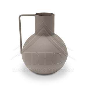 Florero de metal elegante de primera calidad, exhibiciones florales duraderas hechas a mano de hierro ovalado único para bodas y otras ocasiones - Product Image 5