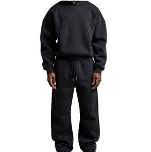 Ensemble de survêtement décontracté unisexe en maille imprimée délavée à l'acide, 2 ou 4 pièces, avec sweat à capuche et pantalon de jogging - Product Image 6