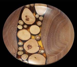 Vendeur chaud meilleur de la qualité Nouveau designer Époxy Dîner Bol Cuisine Bol à mélanger Unique Acacia Bois Alimentaire Plateau De Service Bols - Product Image 5