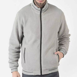 Chaqueta Bomber de Lona para Hombre, Fabricada en Fábrica, con Cuello Alto, Color Único, Estilo Vintage, Resistente al Viento y Transpirable - Product Image 2
