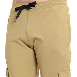 Pantalon cargo de haute qualité pour hommes, coupe ajustée, léger, à séchage rapide, multi-poches, boutons, décoration, couleur de la peau, grande taille pour adultes - Product Image 6