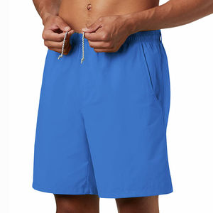 2025 hommes décontracté solide Nylon coupe-vent Shorts pantalon entraînement personnalisé course sport Fitness taille moyenne cordon fermeture - Product Image 5