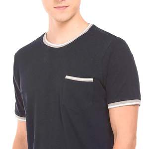 Camiseta de algodón en blanco para hombre de nuevo diseño al por mayor camiseta de diseño de hombro caído de gran tamaño - Product Image 1