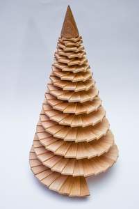 ต้นคริสต์มาสที่มั่นคงเป็นมิตรกับสิ่งแวดล้อมของขวัญทำมือประดับต้นไม้ทำด้วยต้นเชอร์รี่สำหรับทุกฤดู - Product Image 2