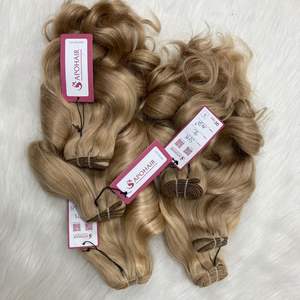 วิกผมมนุษย์แบบคู่สีบลอนด์หยักศกธรรมชาติ - Product Image 2