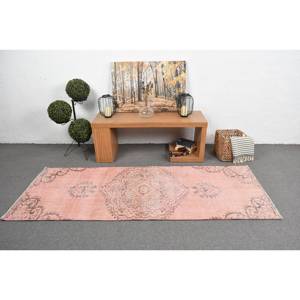 Vintage 29X76 ft rose turc laine tapis fait à la main classique grande surface Rectangle motif abstrait Latex pour couloir chambre décor - Product Image 3