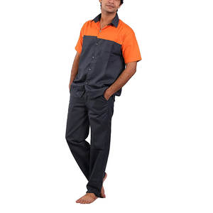 ชุดหม้อไอน้ำแจ็คเก็ตเครื่องแบบอุตสาหกรรมคลุมทั้งหมดสำหรับผู้ชายด้วยเทปสะท้อนแสงเพื่อความปลอดภัยสีที่กำหนดเองและโลโก้ที่มีคุณภาพสูง - Product Image 3