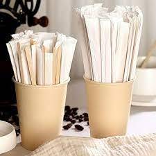 Bâtons/agitateurs à café Bâton de thé en bois avec agitateurs jetables écologiques en bambou plat personnalisé - Product Image 2