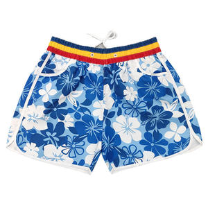 Women's Summer Casual Shorts XS Size Loose Straight Leg Elastic Breathable Beach Shorts Patterns <b>Belt</b> Rivets Colored Flowers - Product Image 2