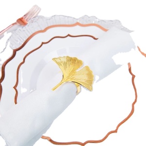 Olden etal apkin ING ulk et EAVE hahape hauxury tytyle etal ANDS para edding ececoration apapkin ings - Product Image 1