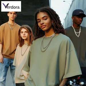 T-shirt surdimensionné en coton lourd 260G pour hommes de qualité supérieure Style épaule tombante Logo personnalisé Street Wear Long OEM - Product Image 4