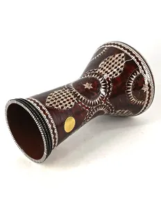 Gawharet El Fan 22cm Clásico Darbuka Doumbek - Tambor de Percusión Egipcio con Incrustaciones de Perlas - Product Image 4
