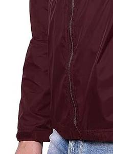 Veste coupe-vent pour homme sur mesure Respirante Vêtements de sport de plein air Fermeture éclair Motif uni Imperméable - Product Image 5