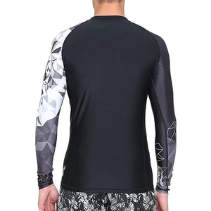 Custom <b>Long</b> <b>Sleeve</b> Rash Guard for Men Blank <b>Swim</b> <b>Top</b> Surf Shirt with Private Label and Personalized Logo - Product Image 5