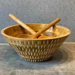 Juego de 2 cuencos de madera de mango - Product Image 4