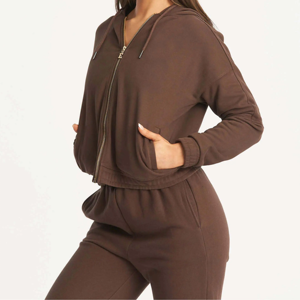 Ensembles de yoga pour femme Prix de gros Tops High Crop Costumes respirants pour femme Vente en gros Ensemble de jogging et de haute qualité pour femme - Product Image 4