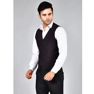Export Quality Mens Coffee Color Waist Coat for Corporate Wear <b>Hotel</b> Staff <b>Uniforms</b> Events Available for Factory Price - Product Image 1