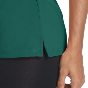Camisas de trabajo de negocios de manga corta para mujer, camisetas de uniforme con estampado de bordado de logotipo personalizado, ropa corporativa, fábrica OEM - Product Image 2