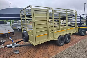 Buy Quality Good Pig/Cow/Cattle/sheep Carrying <b>Trailer</b> Livestock Farm <b>Trailer</b> Multi Purpose Double Axle Cattle <b>Trailer</b> Tandem - Product Image 6