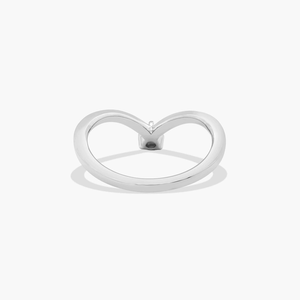 Elegante anillo para mujer en plata 925 con curva de diamante moissanita Ideal para regalos de boda o cumpleaños - Product Image 6