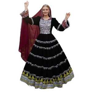 Modern Lightweight Afghani Kuchi Frock <b>Dress</b> Women Latest Design Lace Muslim Islamic Clothing Formal Knee-Length Low MOQ Style - Product Image 1