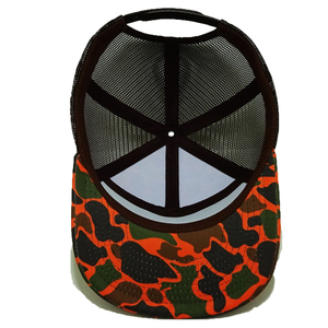 Wholesome OEM ODM Vietnam Usine Personnalisé Blanc 7 Panneaux Structuré Camouflage Camionneur Chapeaux Personnalisé Blanc Logo Chapeau Extérieur - Product Image 6