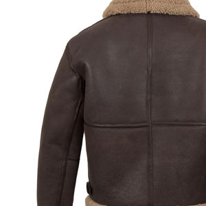 Manteau de motard décontracté en cuir PU véritable avec décoration à glissière pour hommes pour le printemps, l'automne, l'hiver et la veste de moto - Product Image 6