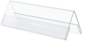 Affichage de bureau en forme de V de plaque signalétique acrylique simple à 2 faces pour des événements d'expositions de conférence d'affaires - Product Image 6