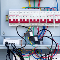 Compteur d'énergie intelligent Tuya WiFi, pince ampèremétrique 80A, équipement de mesure triphasé, moniteur d'énergie, antenne externe