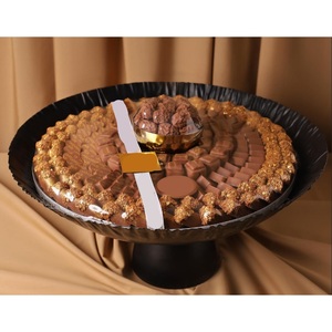 Présentoir à Dessert en forme de bol à chocolat rond en métal doré fait à la main pour la décoration de fête de mariage Présentoir à Dessert de bonbons - Product Image 6