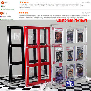 Cadre de carte graduée transparent personnalisé SYP pour Pokémon - Pikachu Neo Genesis # Support d'affichage pour 70 <span class=keywords><strong>cartes</strong></span> <span class=keywords><strong>PSA</strong></span> avec aimant puissant, support en acrylique à 9 emplacements - Product Image 6