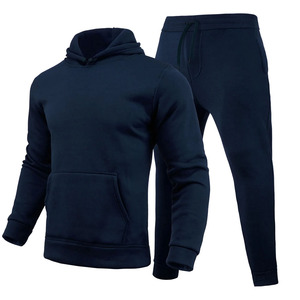 Recién llegado, chándal de lana de algodón 100% de tela personalizada lavada con ácido, conjunto de pantalones de chándal y Sudadera con capucha apilados Acampanados para hombre de gran tamaño - Product Image 5