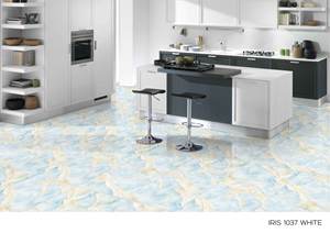 Calacata หรูหราเงางามมากสีเทา600x1200มม. กระเบื้องปูพื้นลายหินอ่อน - Product Image 2