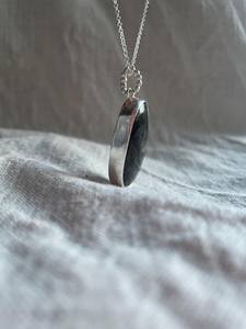 Handcrafted Eco-Friendly Labradorite <b>Necklace</b> with Gold Plated <b>Boho</b> Style Sterling Silver Gemstone Pendant for Engagement Gift - Product Image 6