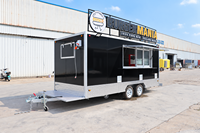 Camion de restauration entièrement équipé en fibre de verre, remorque personnalisée avec cuisine complète pour snacks, hot-dogs, bonbons, chips et glaces