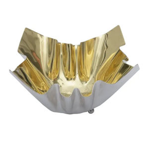 Bol de service à chocolat en métal design vintage, porte-dessert décoratif pour table de mariage écologique, bol à chocolat de style moderne - Product Image 1